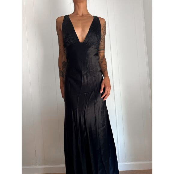 Black Victoria's Secret Gold Label Maxi Dress - Picture 1 of 4